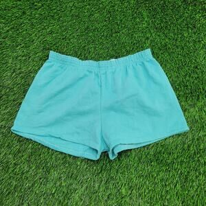 Vintage 80s Gym Shorts Womens L/XL Blue Athleisure